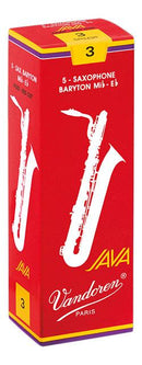 Vandoren JAVA - RED - Baritone Sax Reeds - Box of 5-2