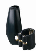 Vandoren Leather Tenor Sax Ligature & Cap- Metal MPC