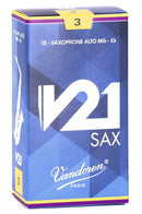 Vandoren V21 Alto Saxophone Reeds - Box of 10-2.5